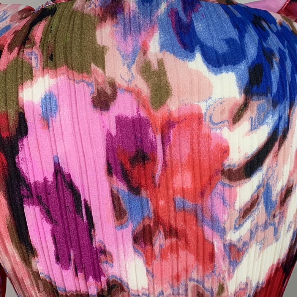Sunny Leigh Red and Pink Ruffled Sailor Collar Blouse - Picture 8 of 8